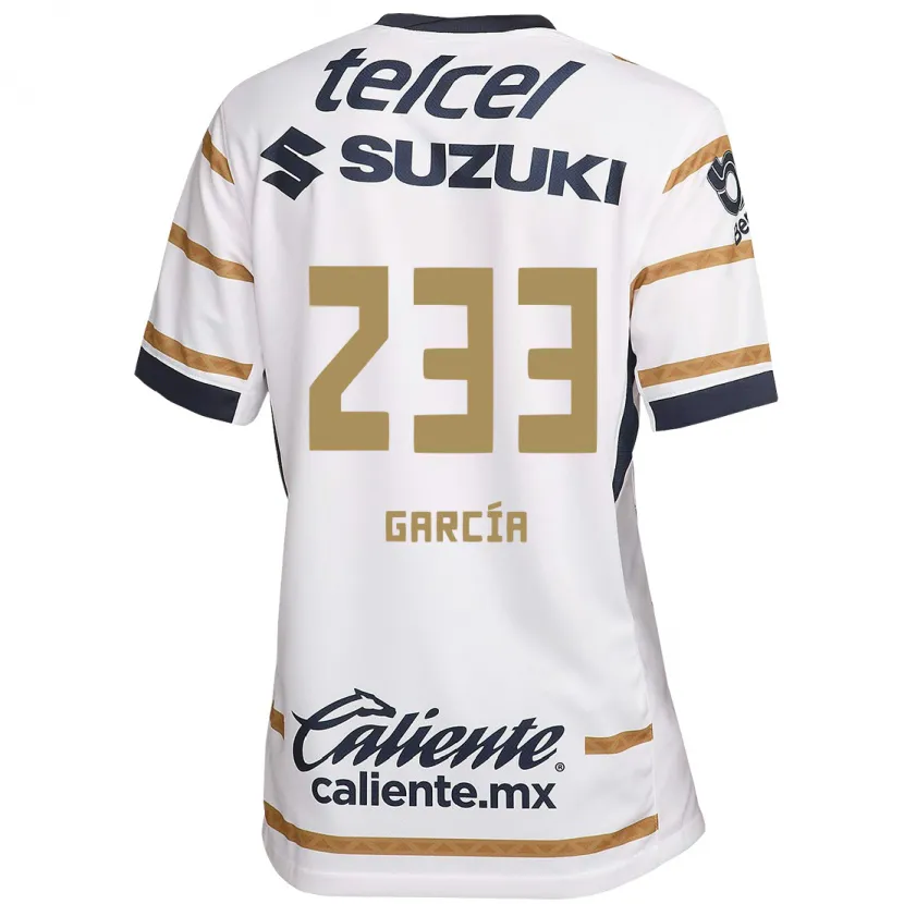 Danxen Criança Camisola Carlos García #233 Obsidiana Branca Principal 2024/25 Camisa