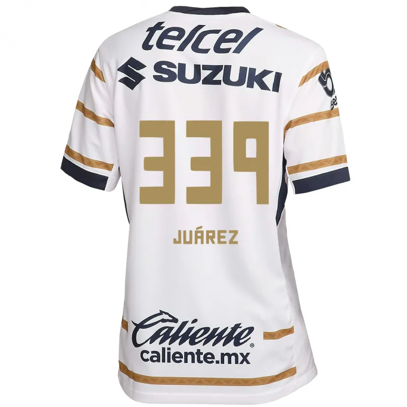 Danxen Criança Camisola Jonathan Juárez #339 Obsidiana Branca Principal 2024/25 Camisa