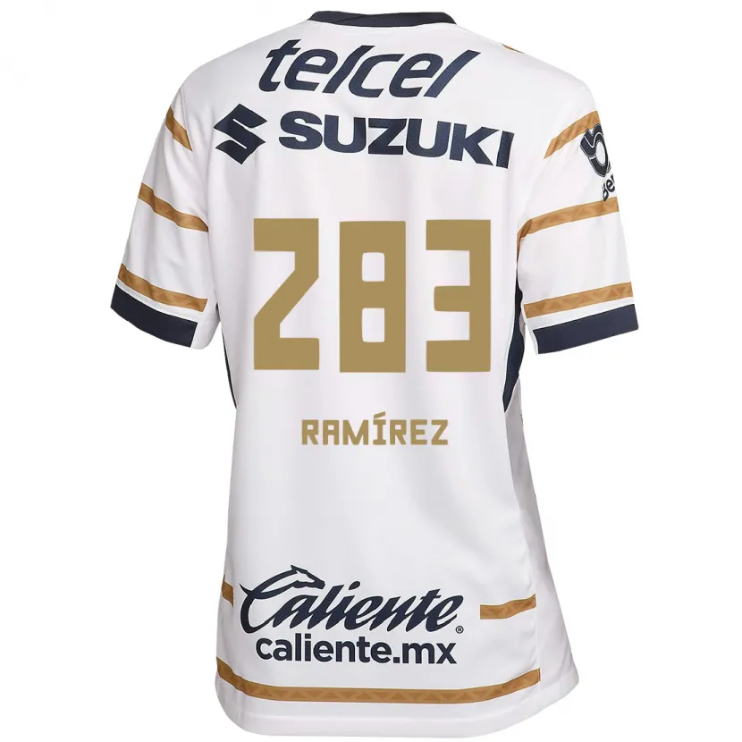 Danxen Criança Camisola Dennis Ramírez #283 Obsidiana Branca Principal 2024/25 Camisa