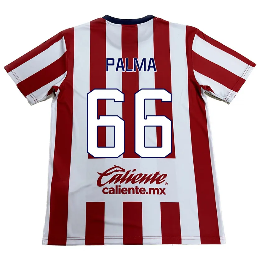 Danxen Criança Camisola Arturo Palma #66 Vermelho Branco Principal 2024/25 Camisa