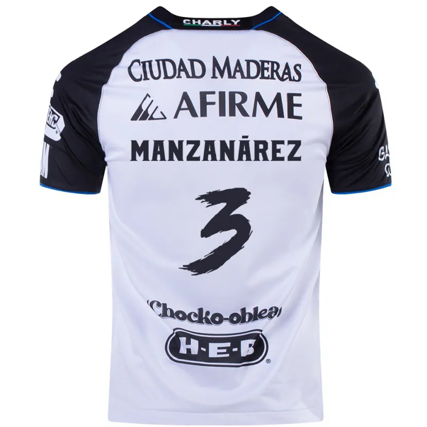 Danxen Criança Camisola Óscar Manzanárez #3 Preto Azul Principal 2024/25 Camisa