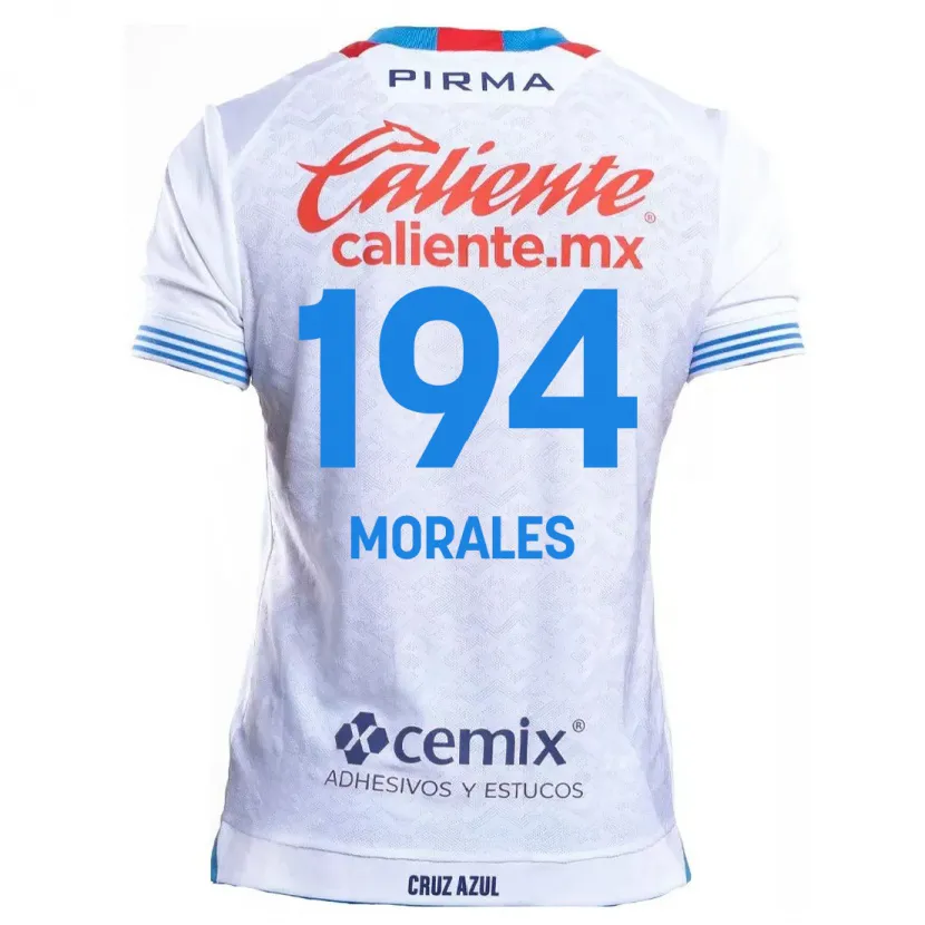 Danxen Criança Camisola Amaury Morales #194 Branco Azul Alternativa 2024/25 Camisa