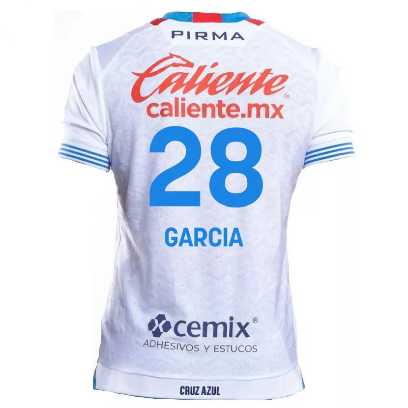 Danxen Criança Camisola Ana Garcia #28 Branco Azul Alternativa 2024/25 Camisa