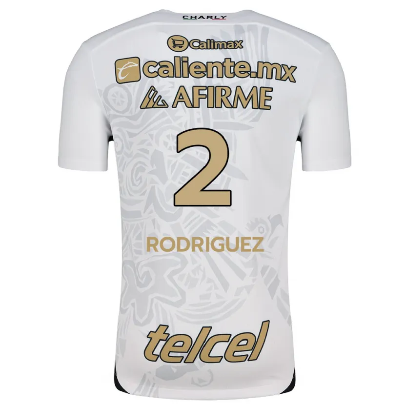 Danxen Criança Camisola Antonio Rodríguez #2 Branco Preto Alternativa 2024/25 Camisa