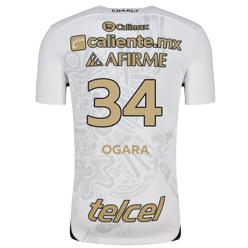 Danxen Criança Camisola Gerson Ogara #34 Branco Preto Alternativa 2024/25 Camisa