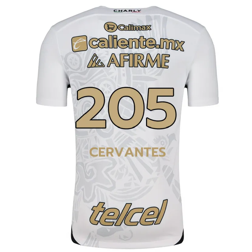 Danxen Criança Camisola Sebastián Cervantes #205 Branco Preto Alternativa 2024/25 Camisa