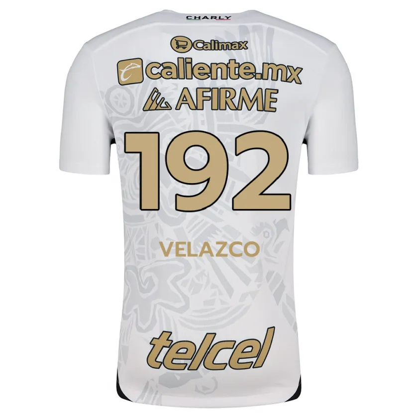 Danxen Criança Camisola Emiliano Velazco #192 Branco Preto Alternativa 2024/25 Camisa