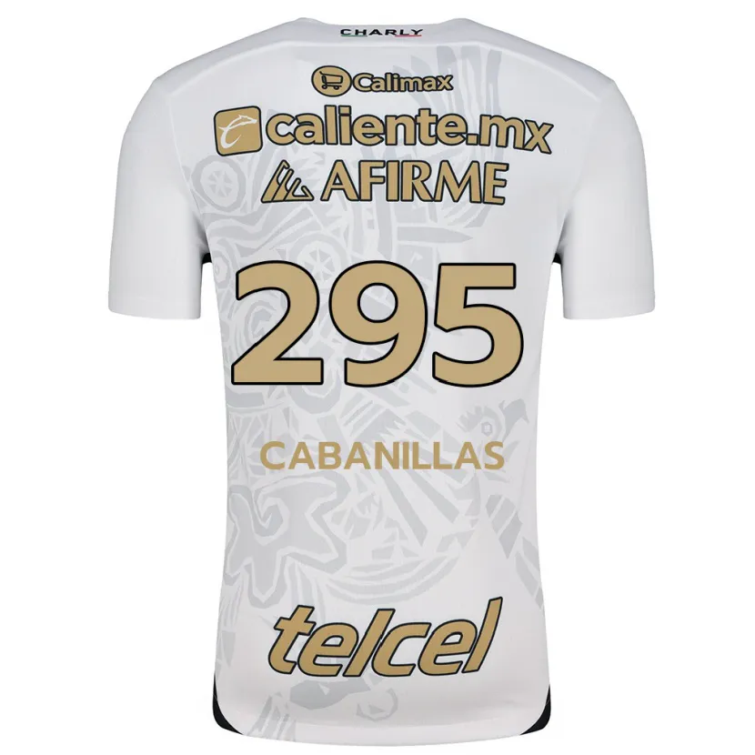 Danxen Criança Camisola Osvaldo Cabanillas #295 Branco Preto Alternativa 2024/25 Camisa