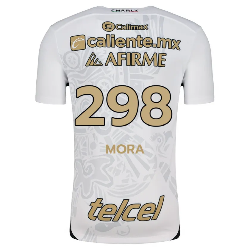 Danxen Criança Camisola Gilberto Mora #298 Branco Preto Alternativa 2024/25 Camisa