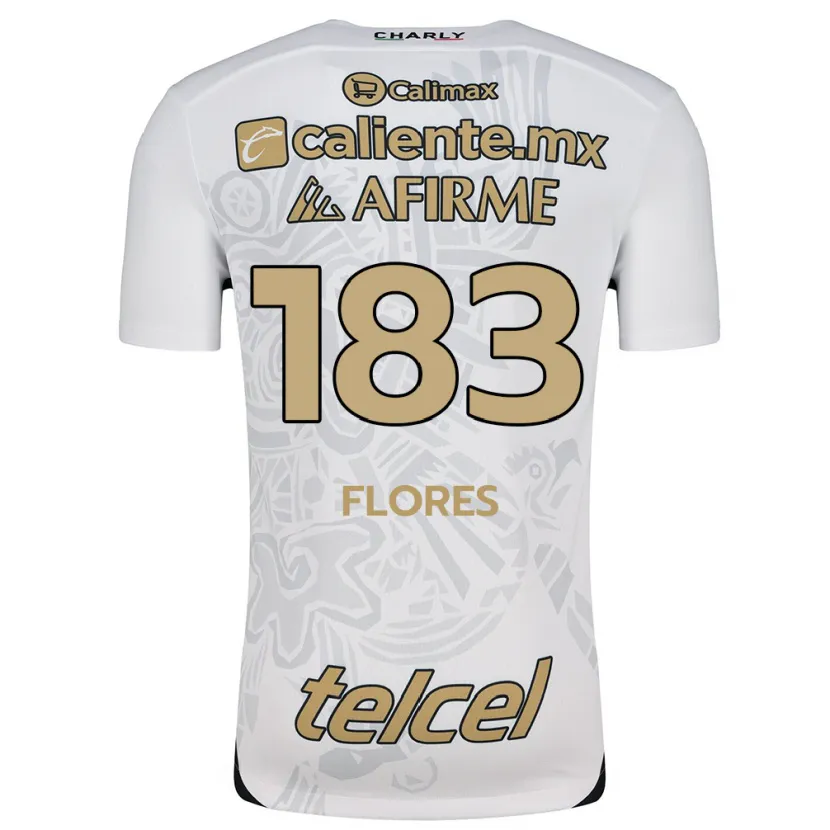 Danxen Criança Camisola Abraham Flores #183 Branco Preto Alternativa 2024/25 Camisa