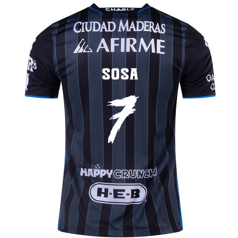 Danxen Criança Camisola Samuel Sosa #7 Branco Preto Alternativa 2024/25 Camisa