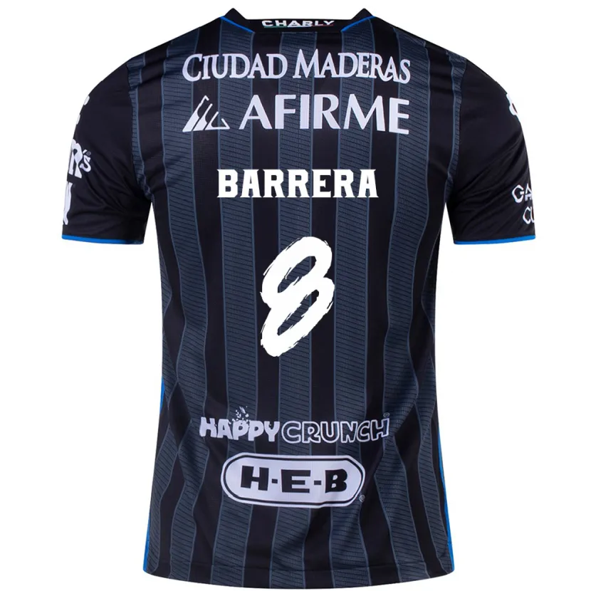Danxen Criança Camisola Pablo Barrera #8 Branco Preto Alternativa 2024/25 Camisa