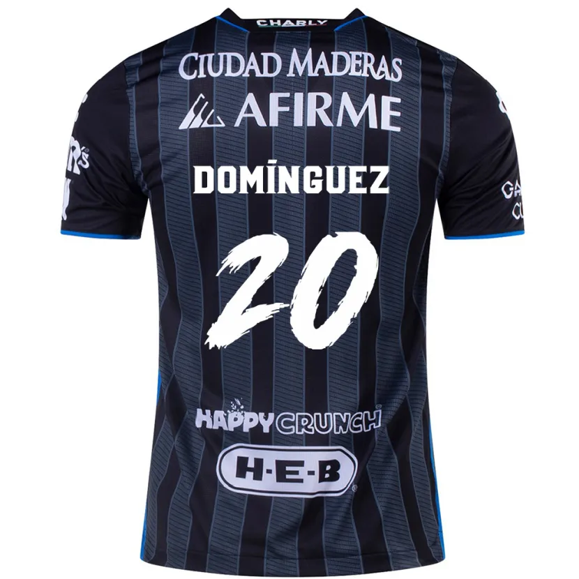 Danxen Criança Camisola Misael Domínguez #20 Branco Preto Alternativa 2024/25 Camisa