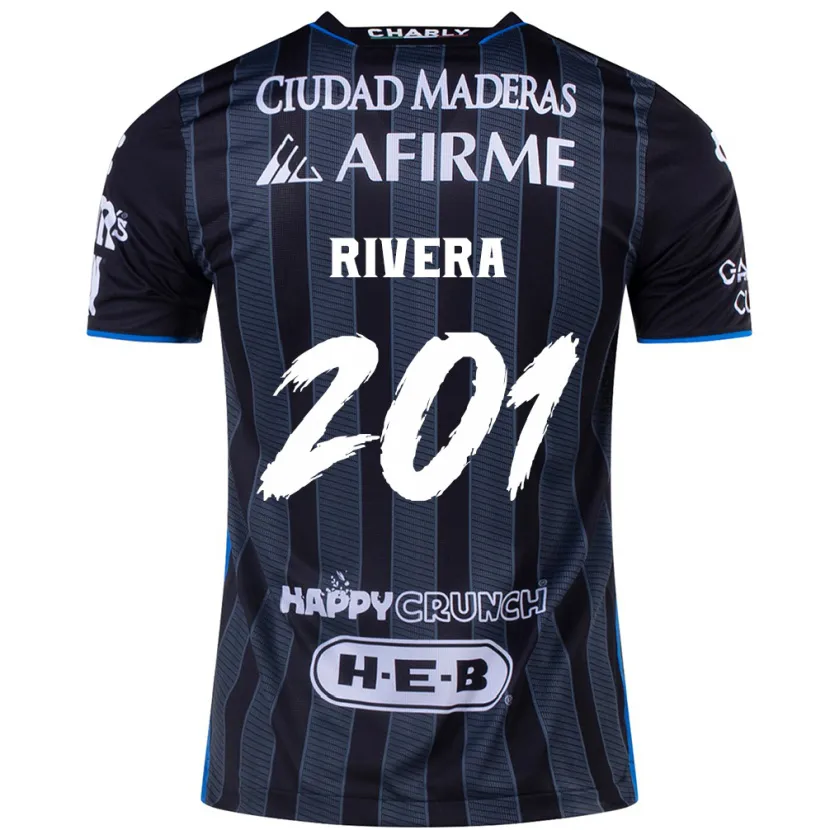 Danxen Criança Camisola Christian Rivera #201 Branco Preto Alternativa 2024/25 Camisa