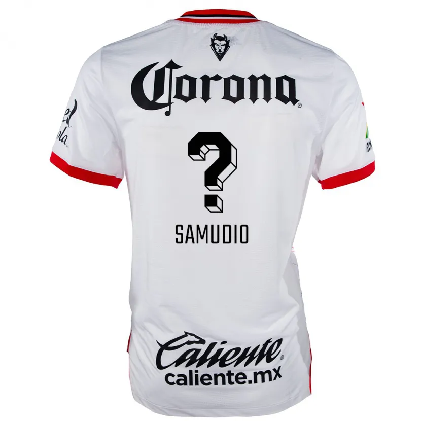 Danxen Criança Camisola Braian Samudio #0 Branco Vermelho Alternativa 2024/25 Camisa