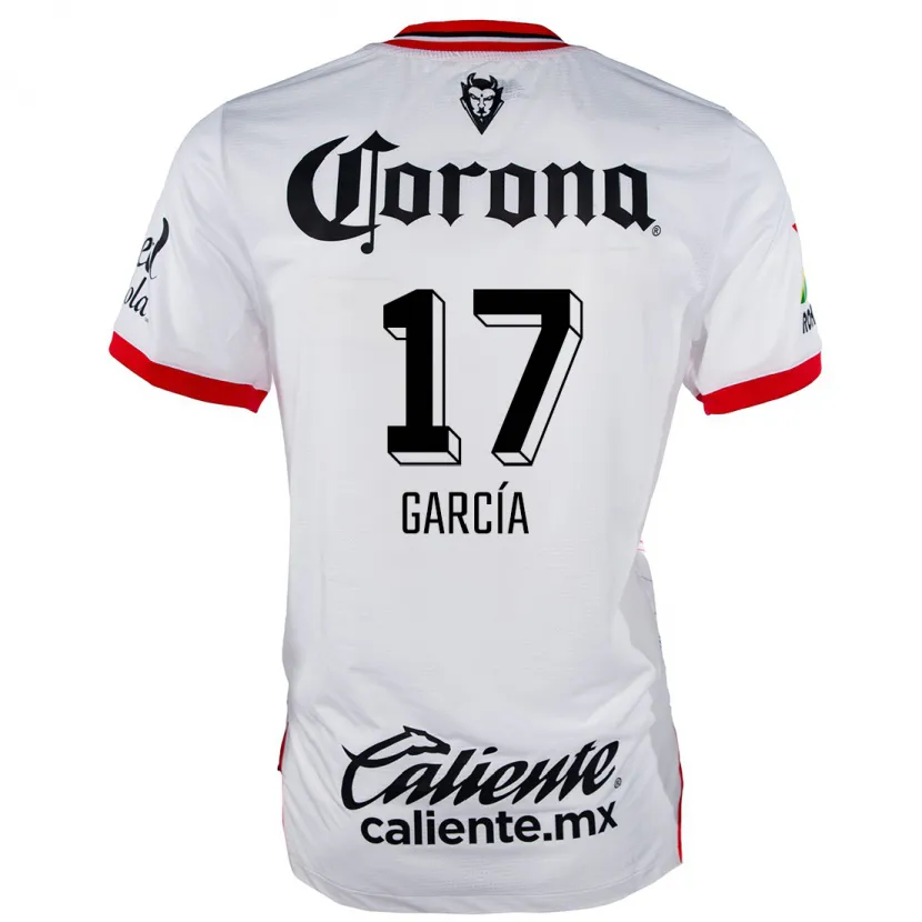 Danxen Criança Camisola Brian García #17 Branco Vermelho Alternativa 2024/25 Camisa