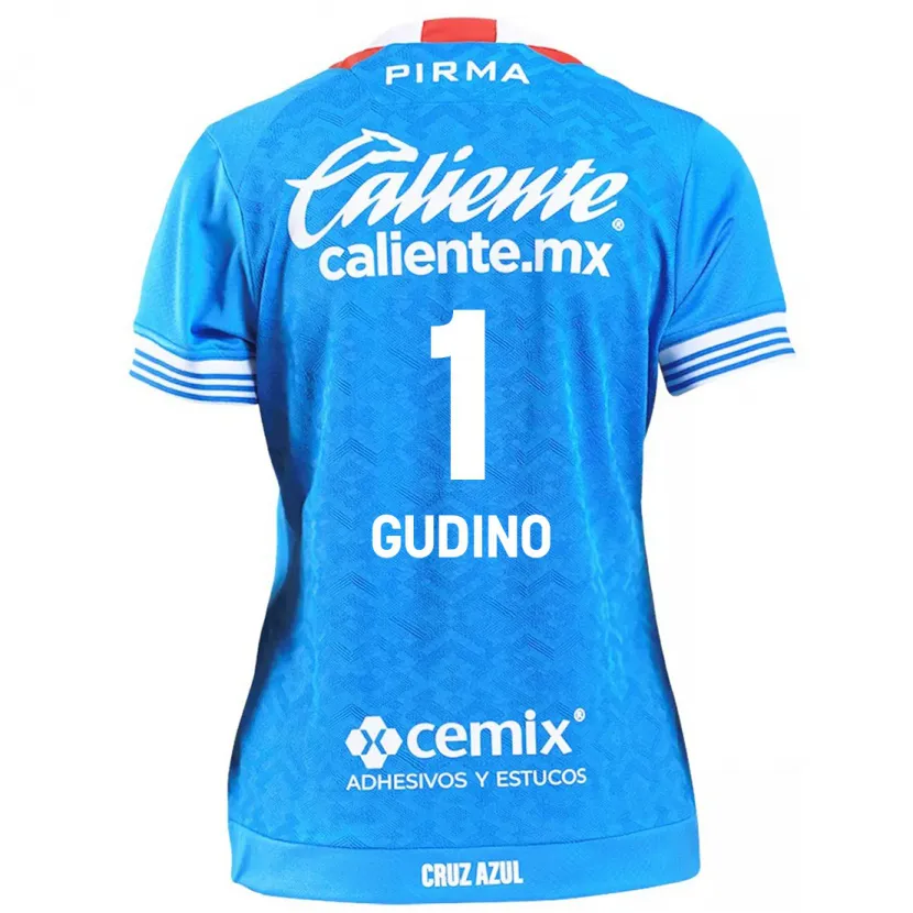 Danxen Homem Camisola Andrés Gudiño #1 Céu Azul Principal 2024/25 Camisa
