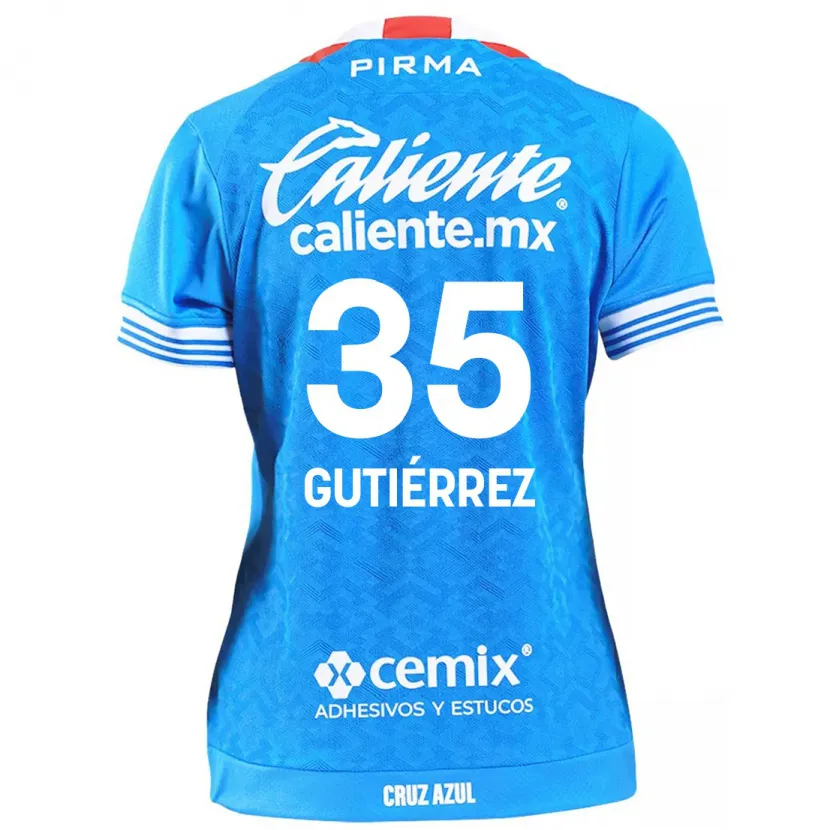 Danxen Homem Camisola Luis Gutiérrez #35 Céu Azul Principal 2024/25 Camisa