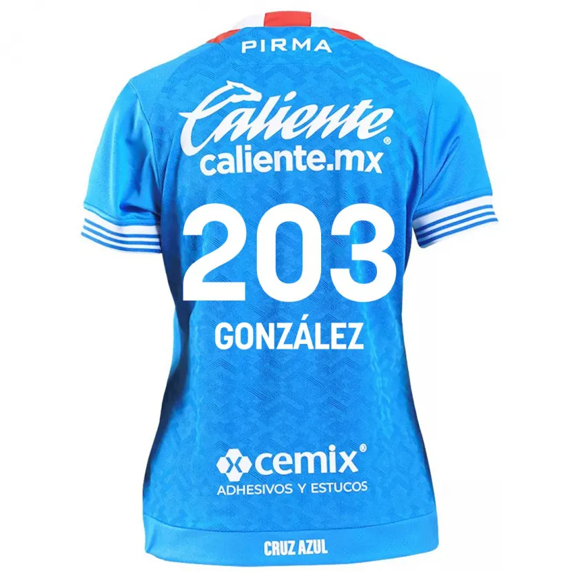 Danxen Homem Camisola Rogelio González #203 Céu Azul Principal 2024/25 Camisa