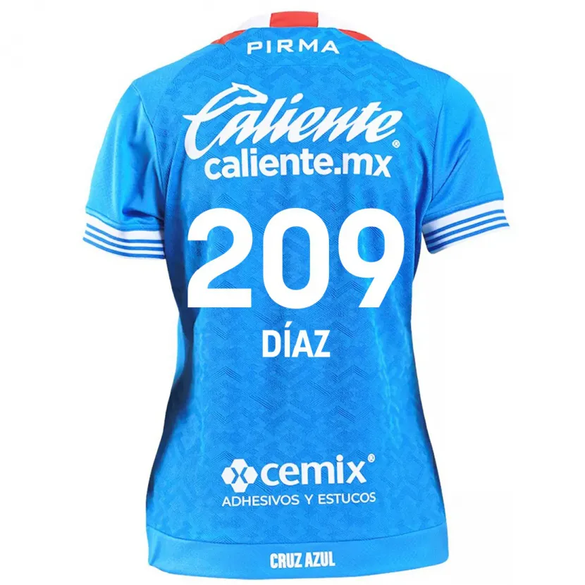 Danxen Homem Camisola Josué Díaz #209 Céu Azul Principal 2024/25 Camisa