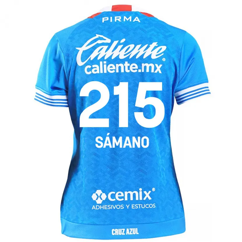 Danxen Homem Camisola Fernando Sámano #215 Céu Azul Principal 2024/25 Camisa