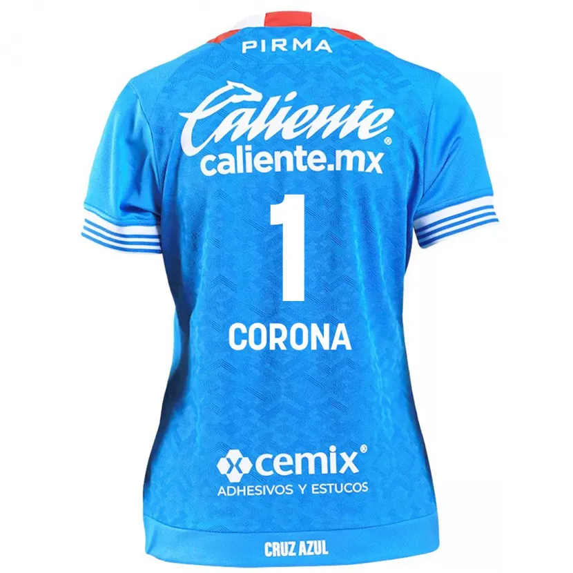 Danxen Homem Camisola Jose De Jesus Corona #1 Céu Azul Principal 2024/25 Camisa