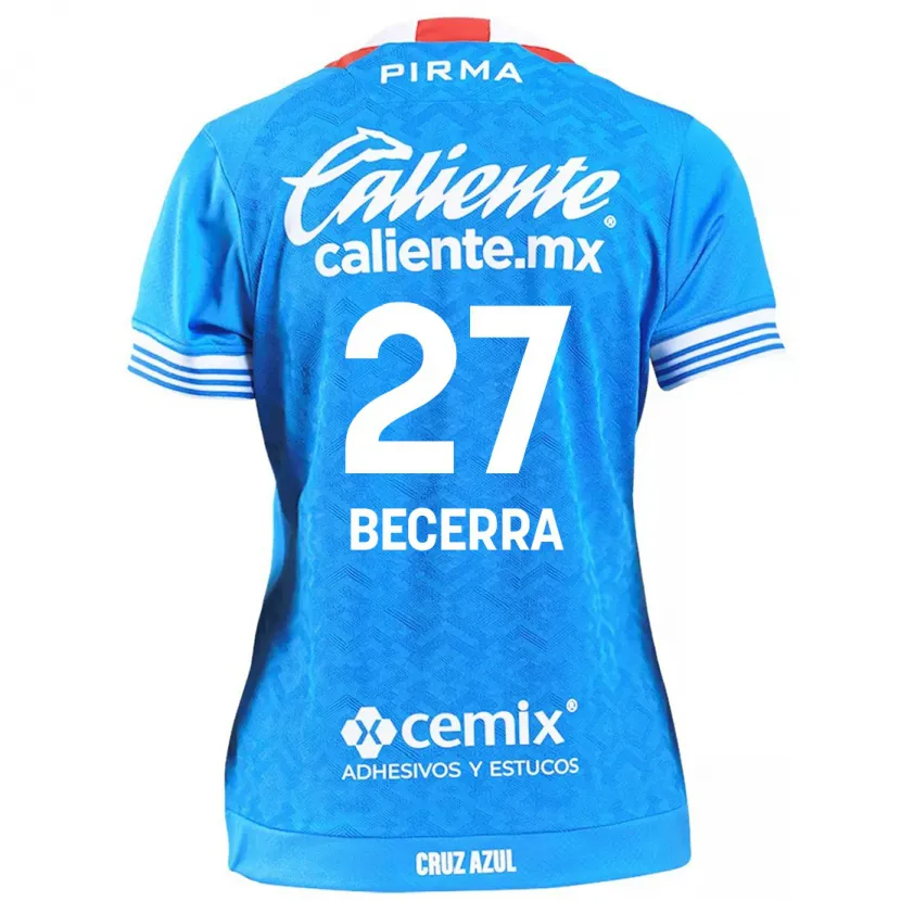 Danxen Homem Camisola Ana Becerra #27 Céu Azul Principal 2024/25 Camisa