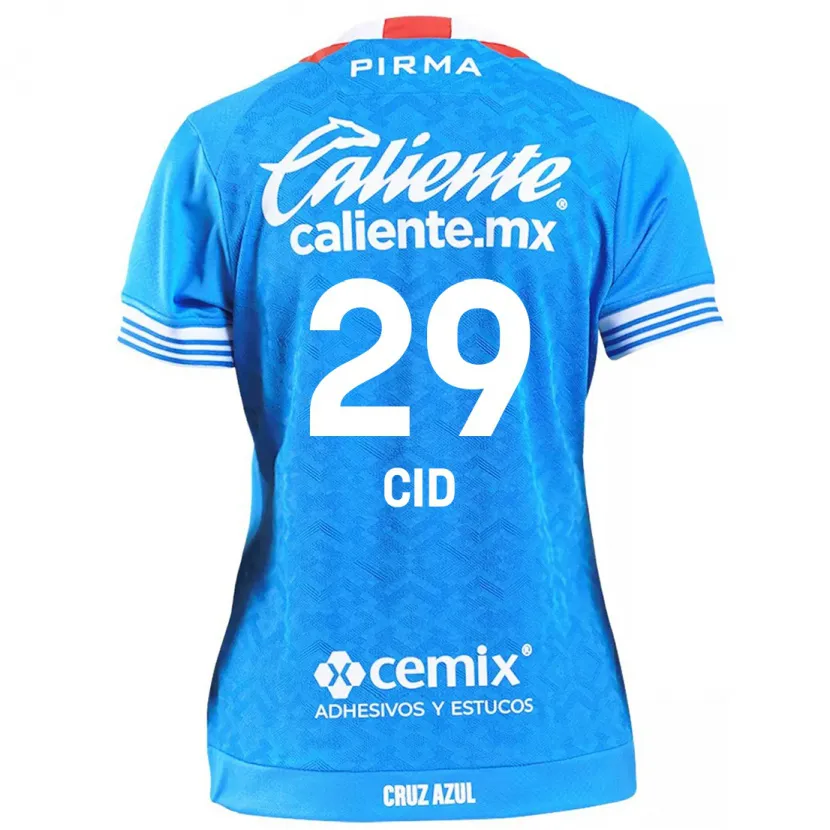 Danxen Homem Camisola Claudia Cid #29 Céu Azul Principal 2024/25 Camisa