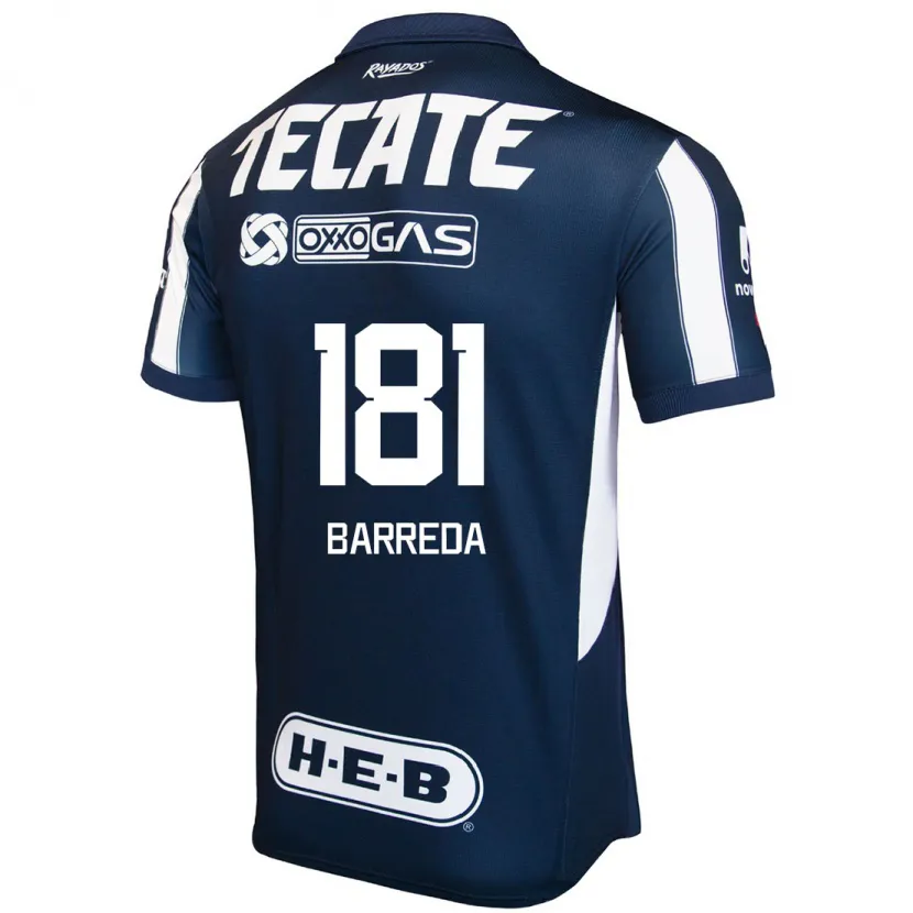 Danxen Homem Camisola Dimas Barreda #181 Azul Vermelho Branco Principal 2024/25 Camisa