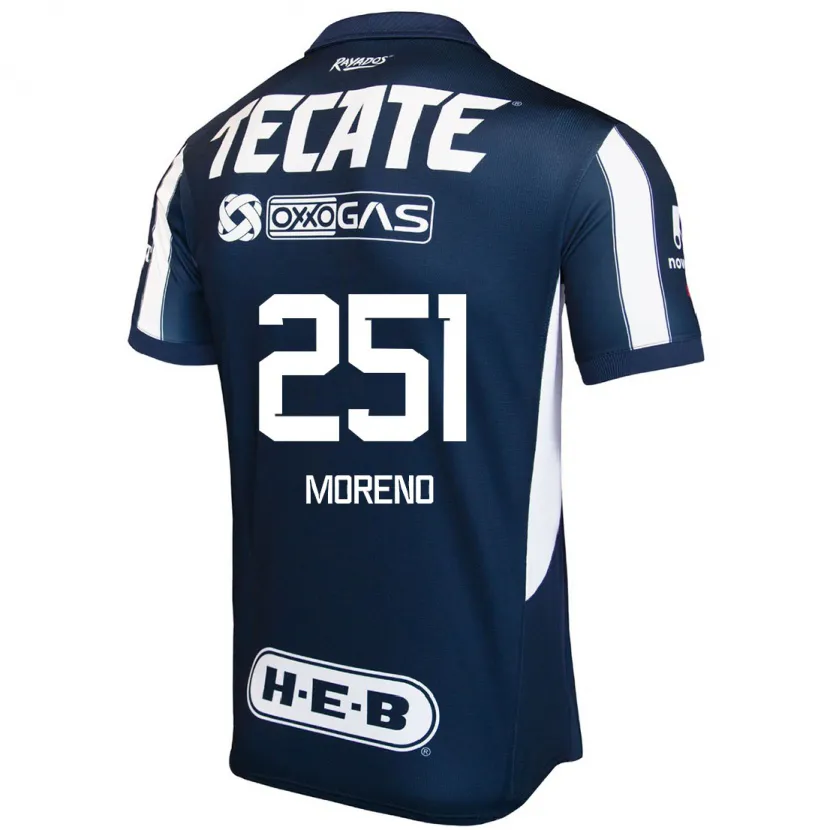 Danxen Homem Camisola Josué Moreno #251 Azul Vermelho Branco Principal 2024/25 Camisa