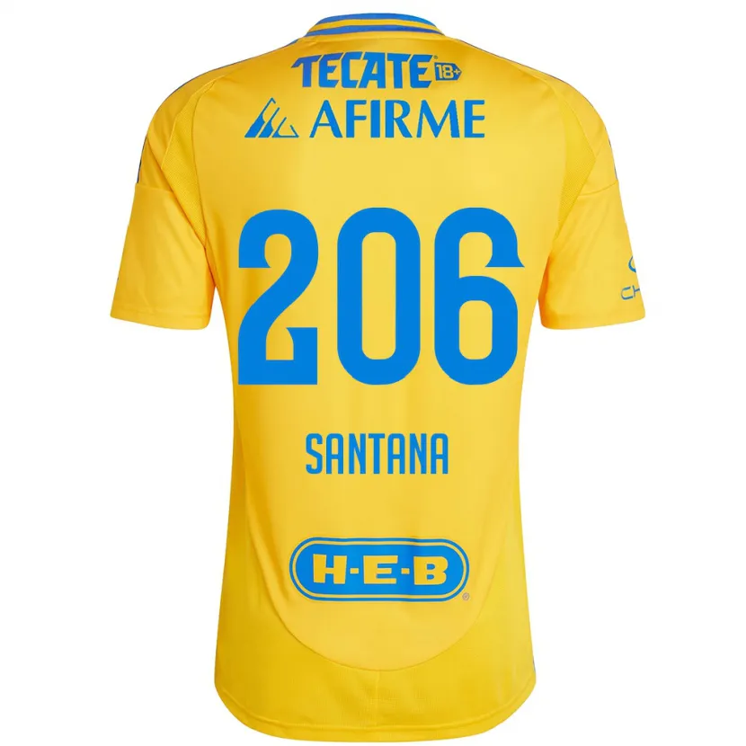 Danxen Homem Camisola Joel Santana #206 Ouro Amarelo Principal 2024/25 Camisa