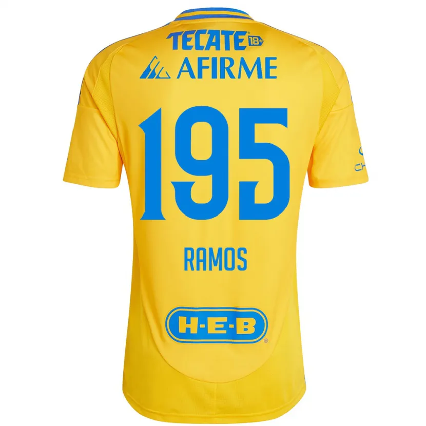 Danxen Homem Camisola Rodrigo Ramos #195 Ouro Amarelo Principal 2024/25 Camisa