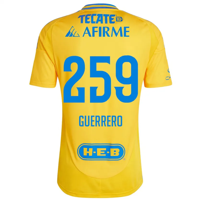Danxen Homem Camisola Erick Guerrero #259 Ouro Amarelo Principal 2024/25 Camisa