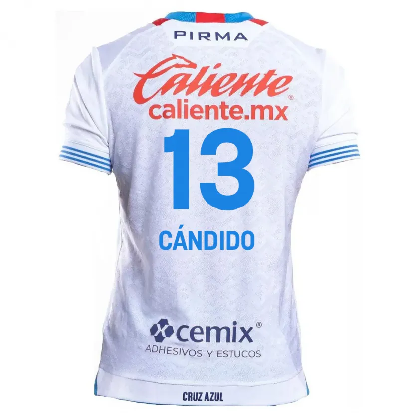 Danxen Homem Camisola Camilo Cándido #13 Branco Azul Alternativa 2024/25 Camisa