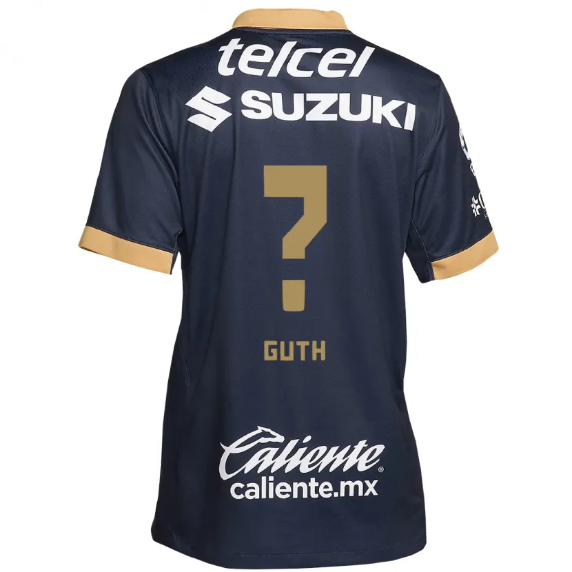 Danxen Homem Camisola Tiago Guth #0 Obsidiana Ouro Branco Alternativa 2024/25 Camisa