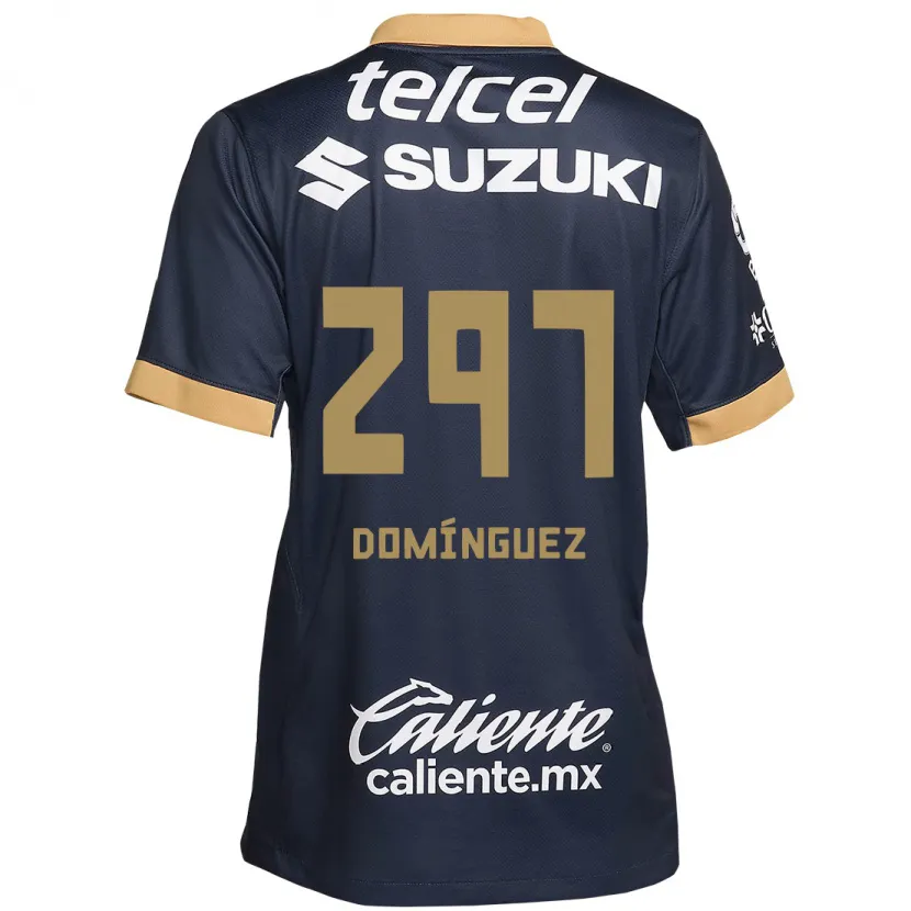 Danxen Homem Camisola Julio Domínguez #297 Obsidiana Ouro Branco Alternativa 2024/25 Camisa