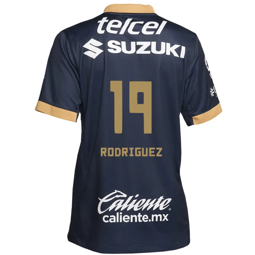 Danxen Homem Camisola Yaneisy Rodriguez #19 Obsidiana Ouro Branco Alternativa 2024/25 Camisa