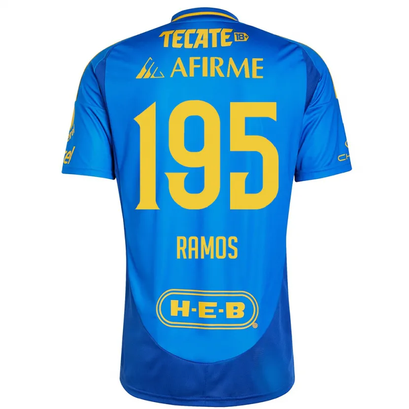 Danxen Homem Camisola Rodrigo Ramos #195 Azul Amarelo Alternativa 2024/25 Camisa