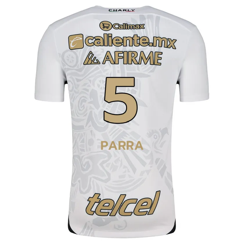 Danxen Homem Camisola Rodrigo Parra #5 Branco Preto Alternativa 2024/25 Camisa