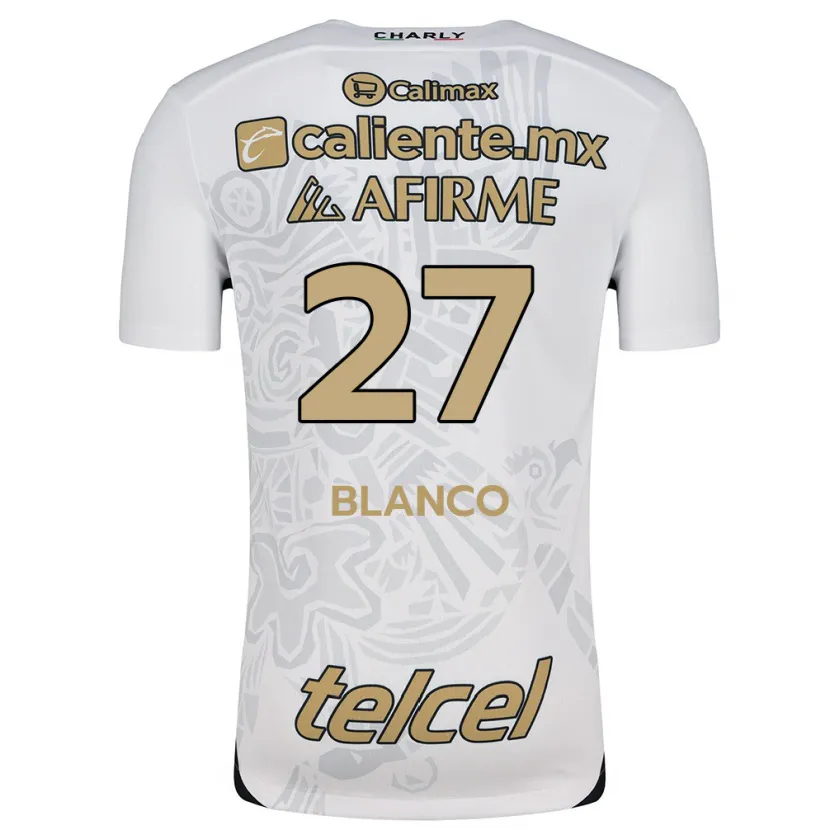 Danxen Homem Camisola Domingo Blanco #27 Branco Preto Alternativa 2024/25 Camisa