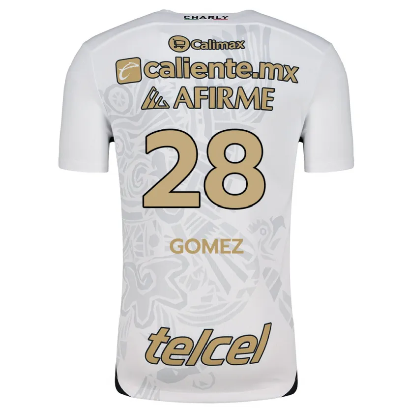 Danxen Homem Camisola Alejandro Gómez #28 Branco Preto Alternativa 2024/25 Camisa