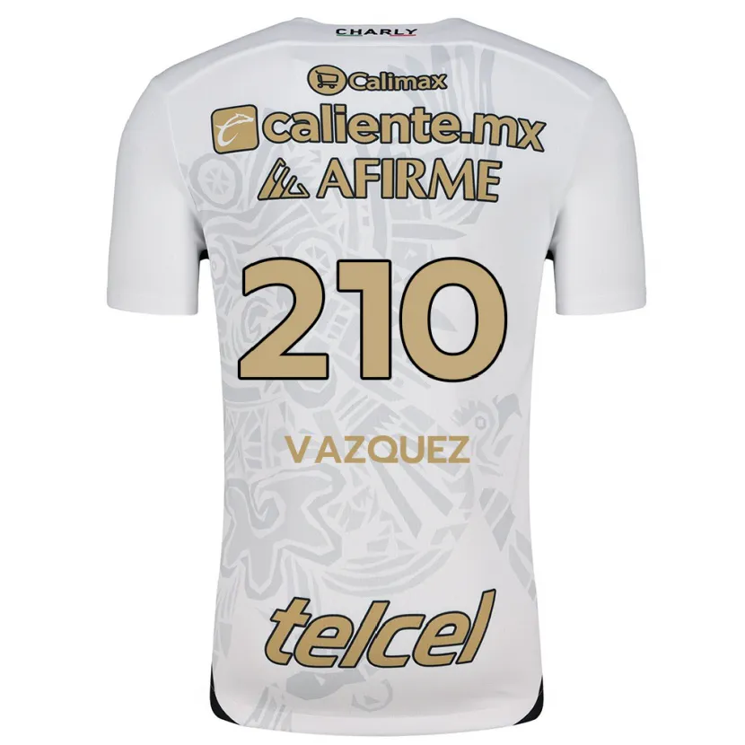 Danxen Homem Camisola Daniel Vázquez #210 Branco Preto Alternativa 2024/25 Camisa