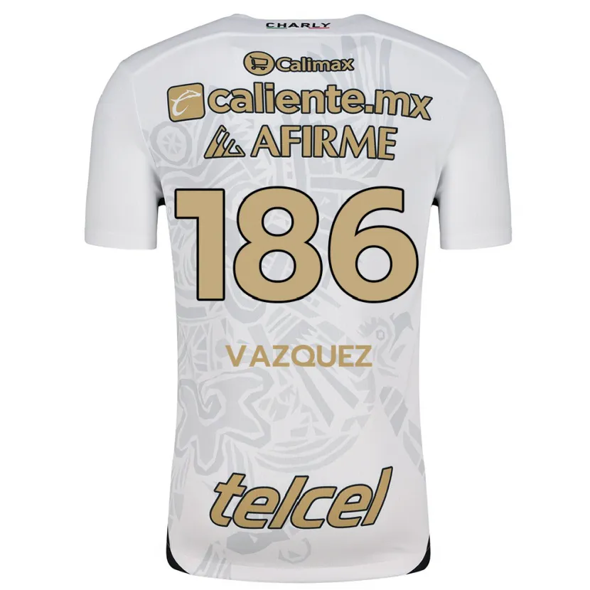 Danxen Homem Camisola Octavio Vázquez #186 Branco Preto Alternativa 2024/25 Camisa