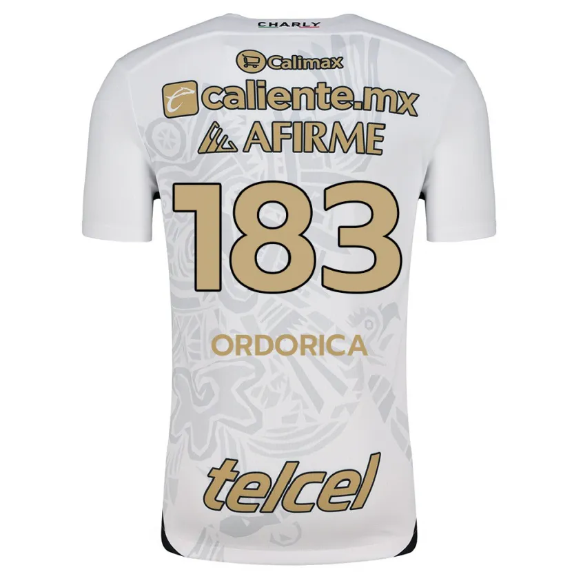 Danxen Homem Camisola Brandon Ordorica #183 Branco Preto Alternativa 2024/25 Camisa