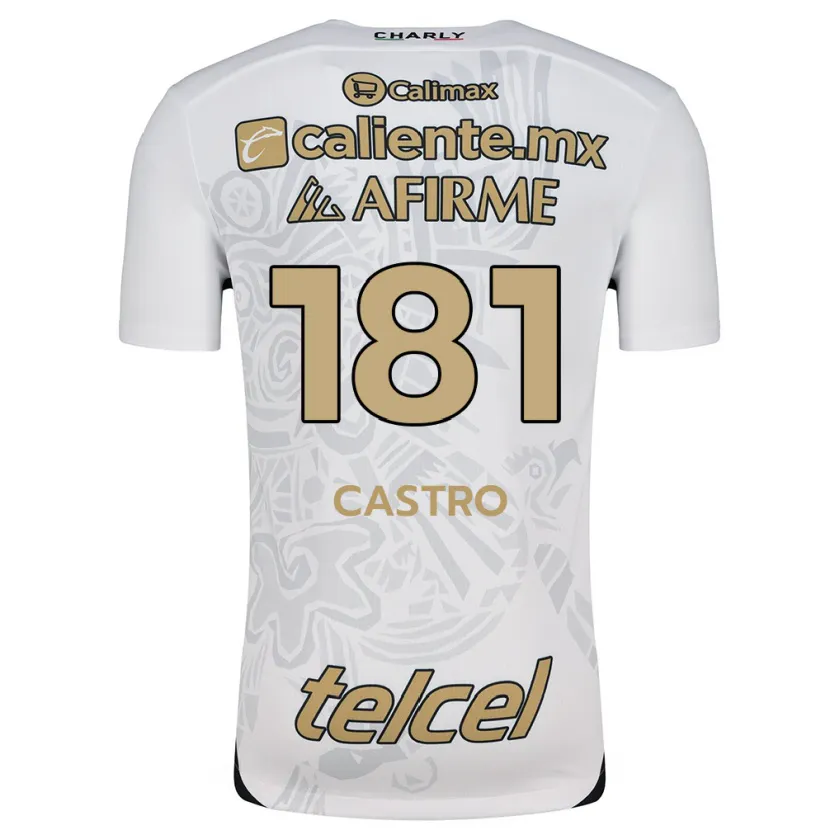 Danxen Homem Camisola José Castro #181 Branco Preto Alternativa 2024/25 Camisa