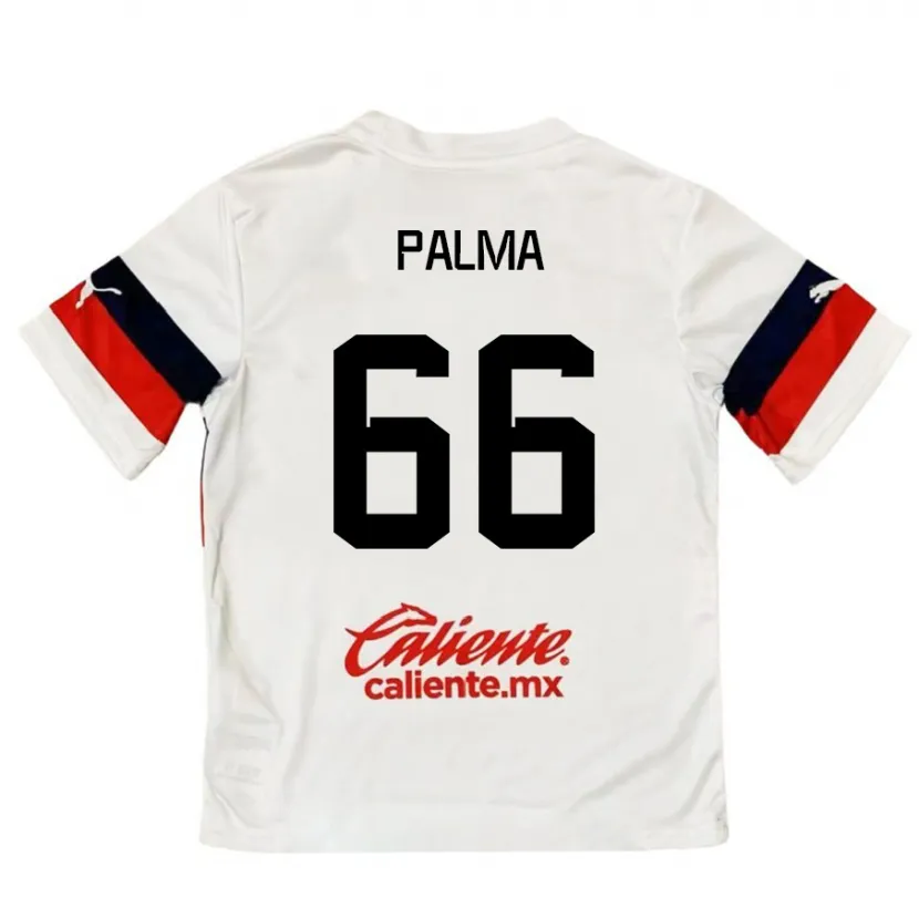 Danxen Homem Camisola Arturo Palma #66 Branco Vermelho Alternativa 2024/25 Camisa