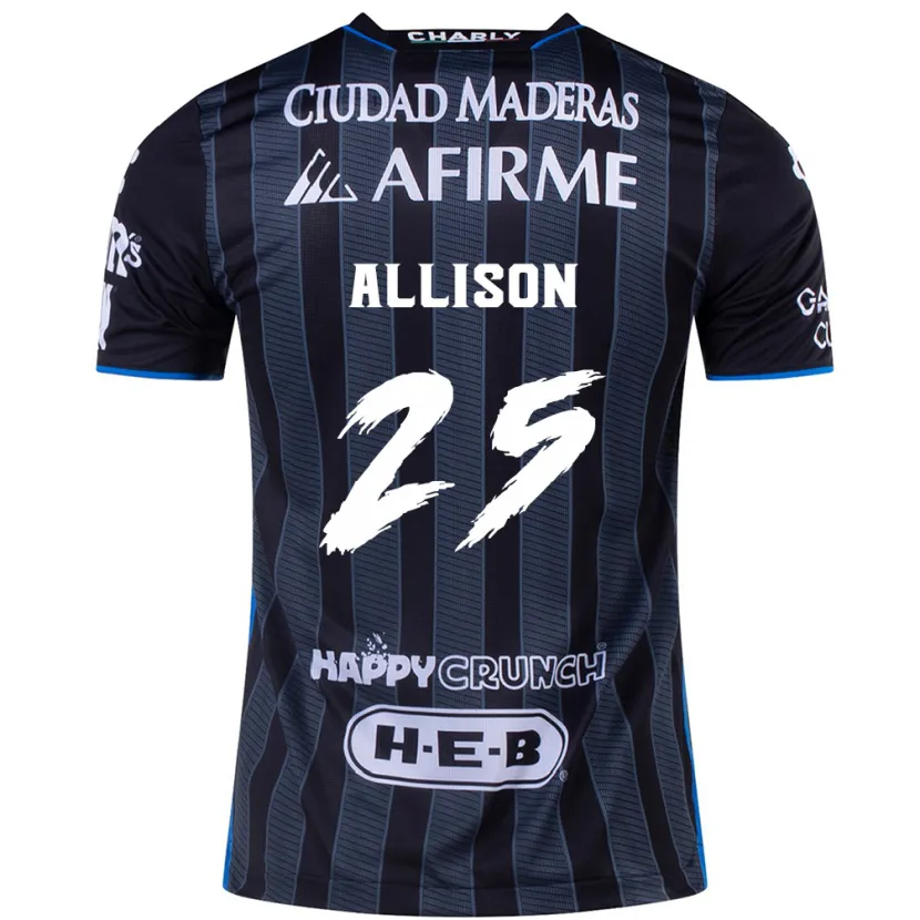 Danxen Homem Camisola Guillermo Allison #25 Branco Preto Alternativa 2024/25 Camisa