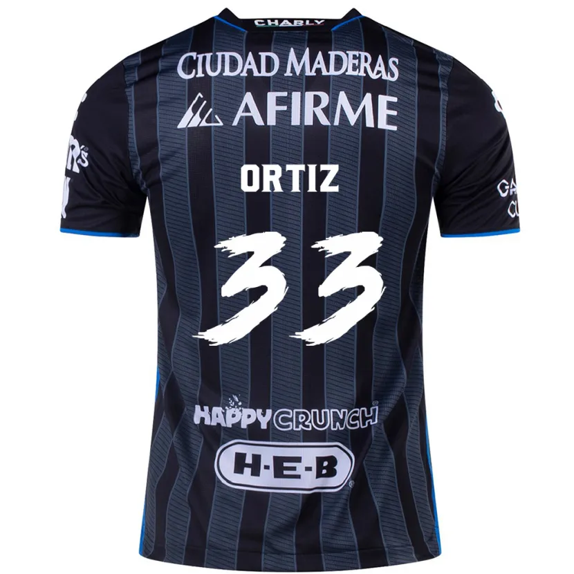 Danxen Homem Camisola Pablo Ortiz #33 Branco Preto Alternativa 2024/25 Camisa