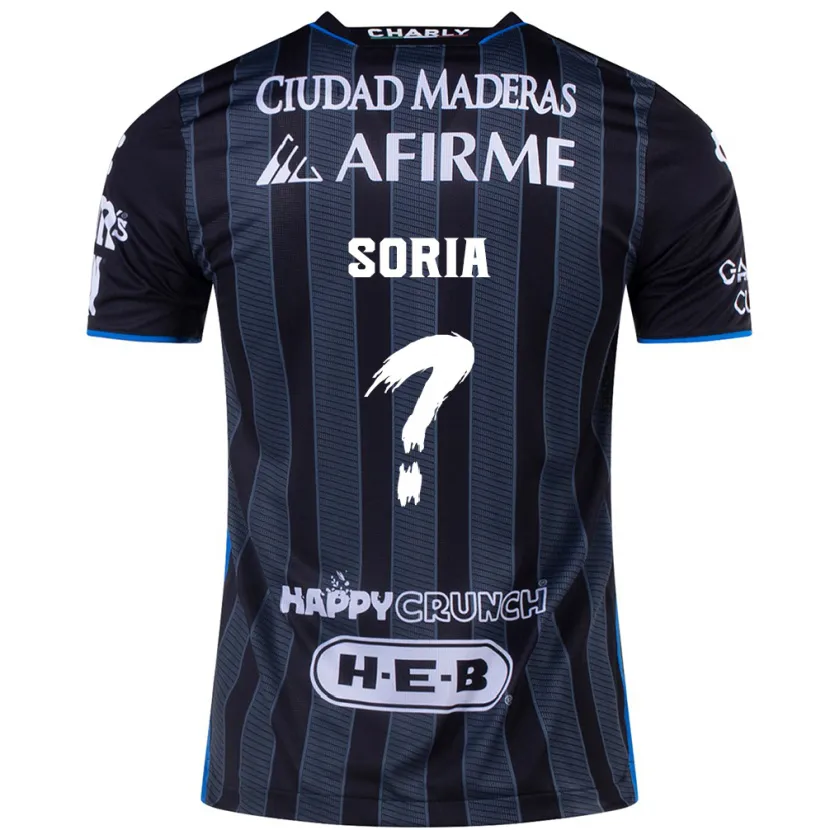 Danxen Homem Camisola Andrés Soria #0 Branco Preto Alternativa 2024/25 Camisa