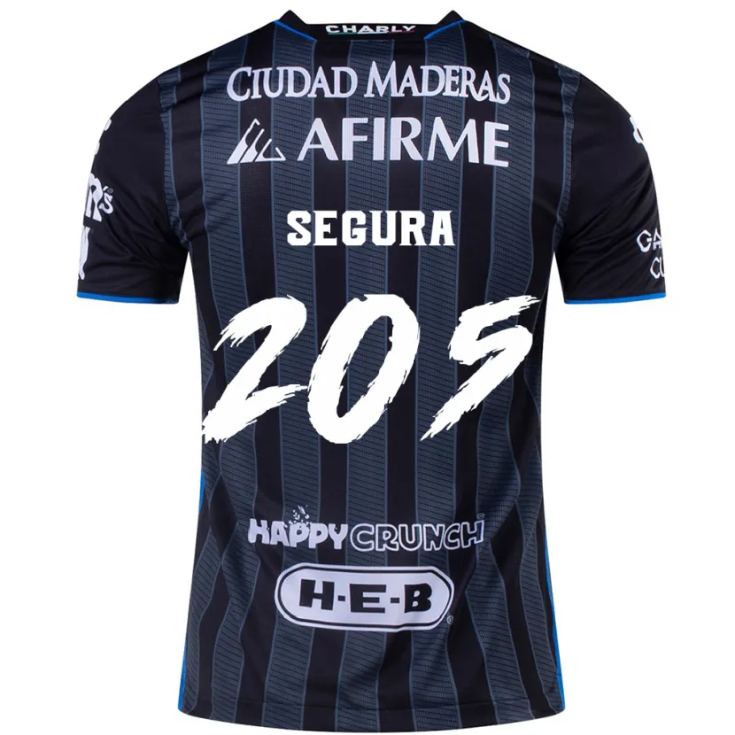Danxen Homem Camisola Mathías Segura #205 Branco Preto Alternativa 2024/25 Camisa